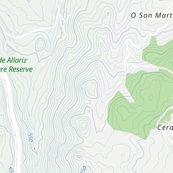 Map of O Castro