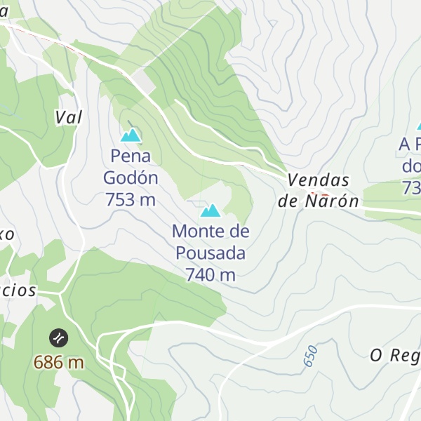 Map of Monte de Pousada