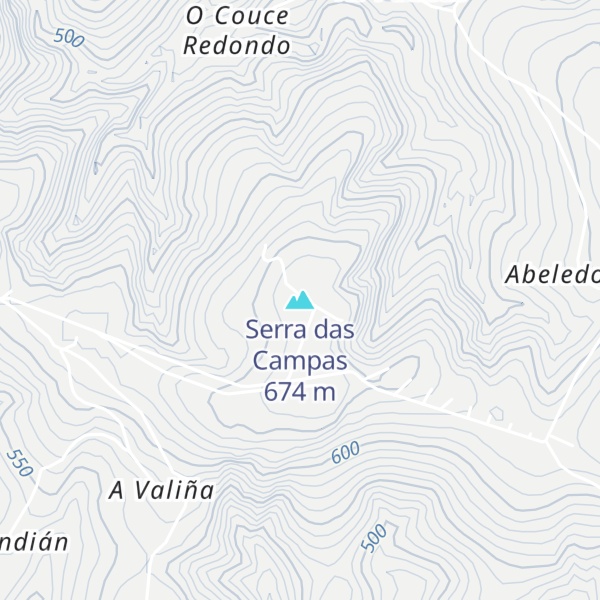 Map of Serra das Campas