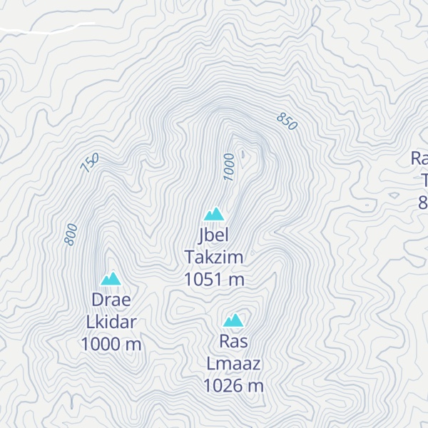 Map of Jbel Takzim