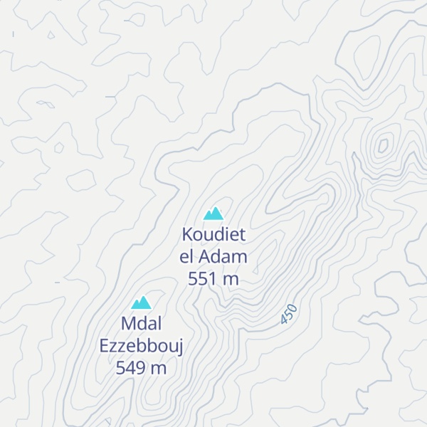 Map of Koudiet el Adam