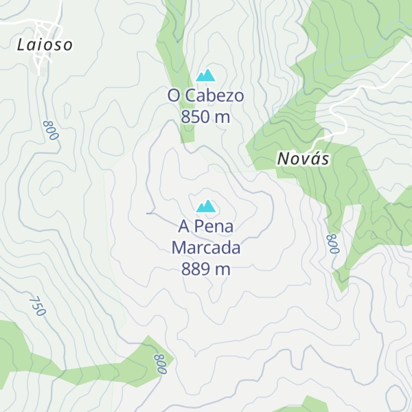 Map of A Pena Marcada