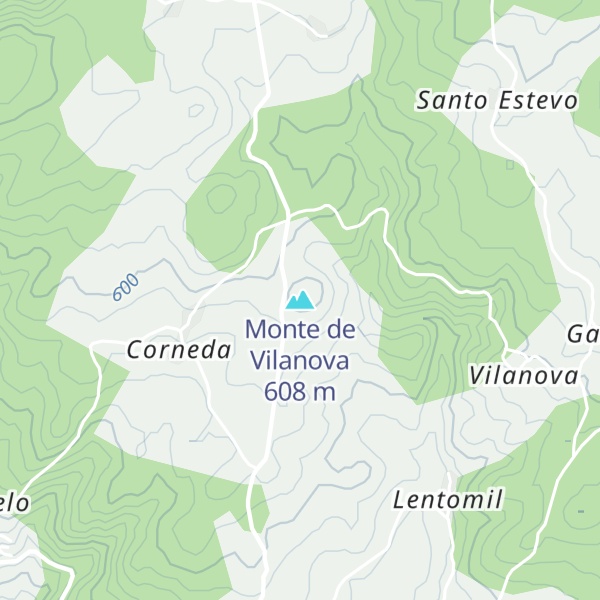 Map of Monte de Vilanova