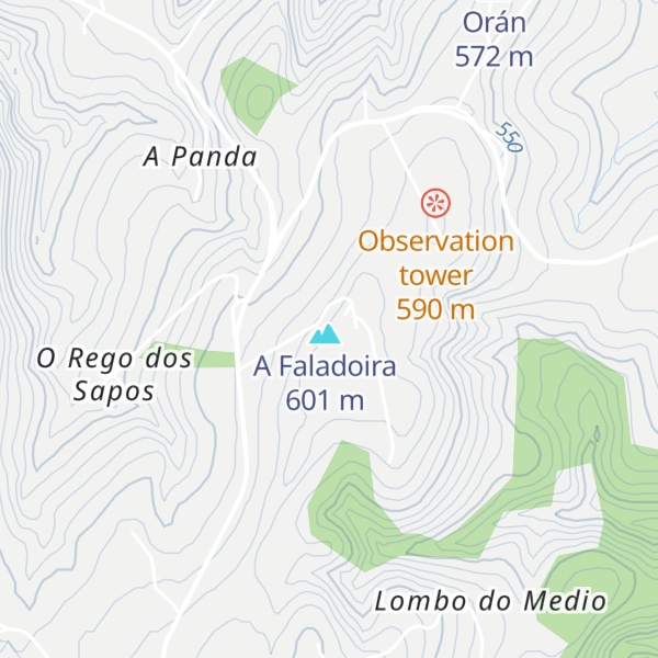 Map of Caseta