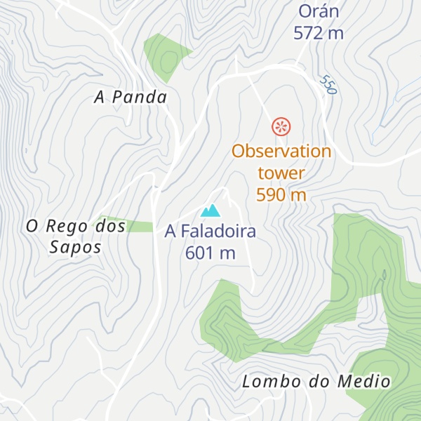Map of A Faladoira