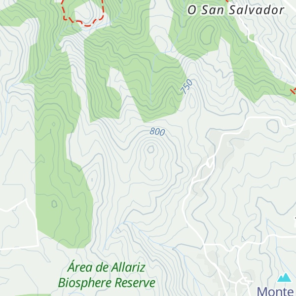 Map of O Coto Cabrón