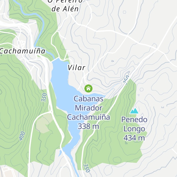 Map of Cabanas Mirador Cachamuíña