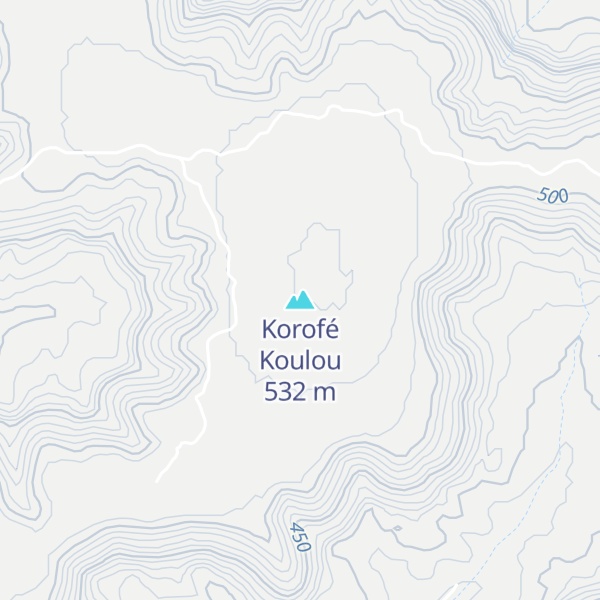 Map of Korofé Koulou