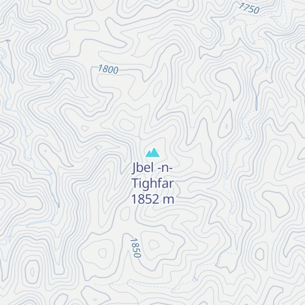 Map of Jbel -n-Tighfar