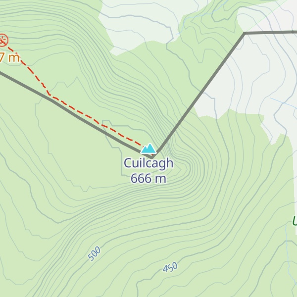 Map of Cuilcagh