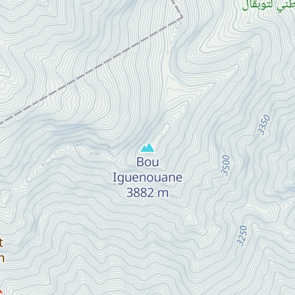 Map of Bou Iguenouane