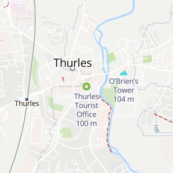 Map of Thurles Tourist Office