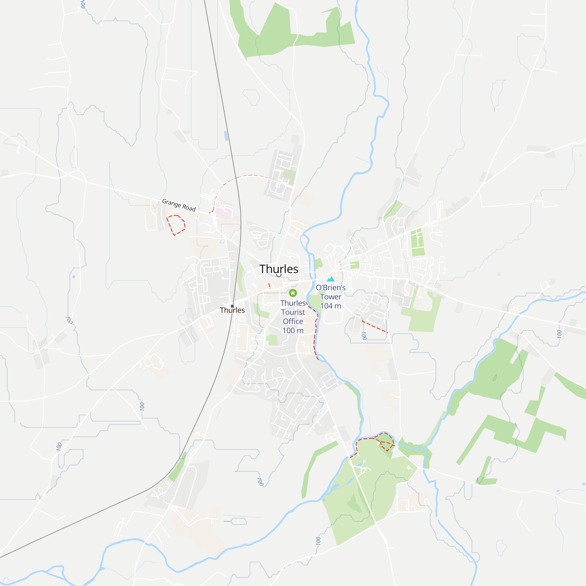 Thurles Tourist Office map