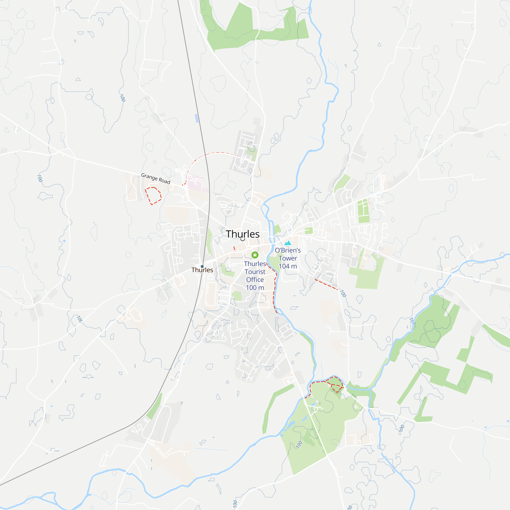 Thurles Tourist Office map