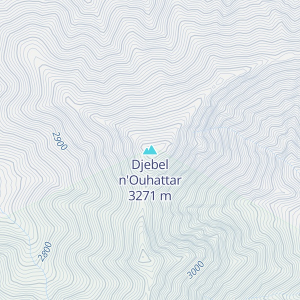 Map of Djebel n'Ouhattar