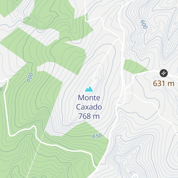 Map of Monte Caxado