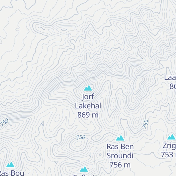Map of Jorf Lakehal