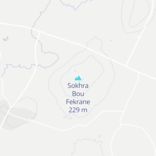Map of Sokhra Bou Fekrane