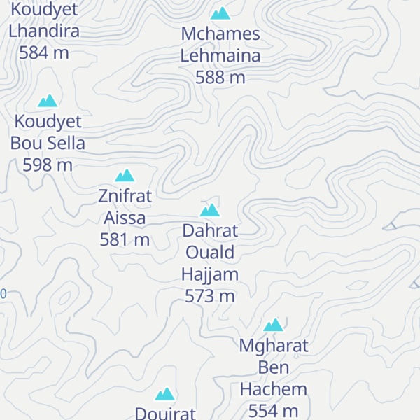 Map of Dahrat Ouald Hajjam