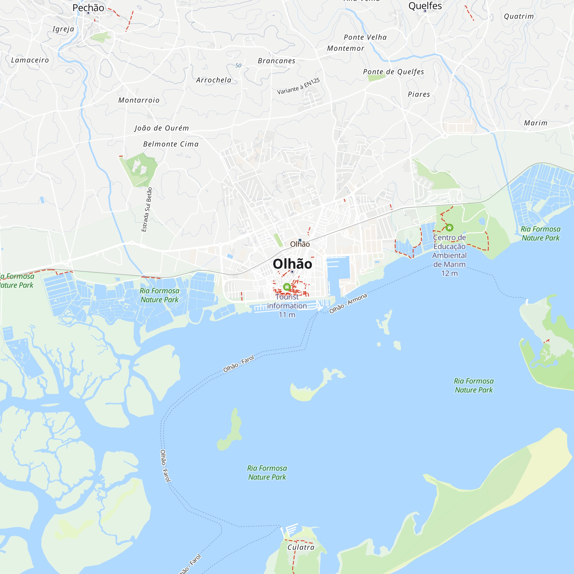 Tourist information map
