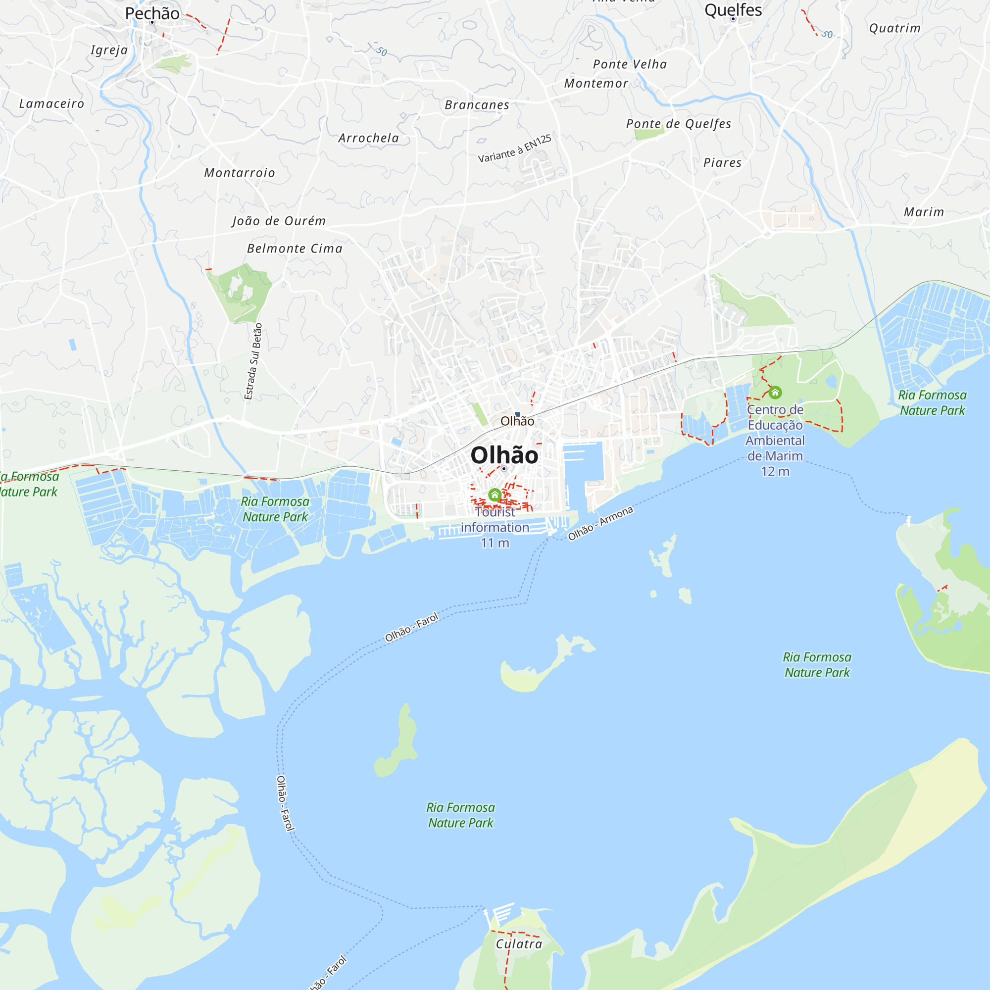 Tourist information map