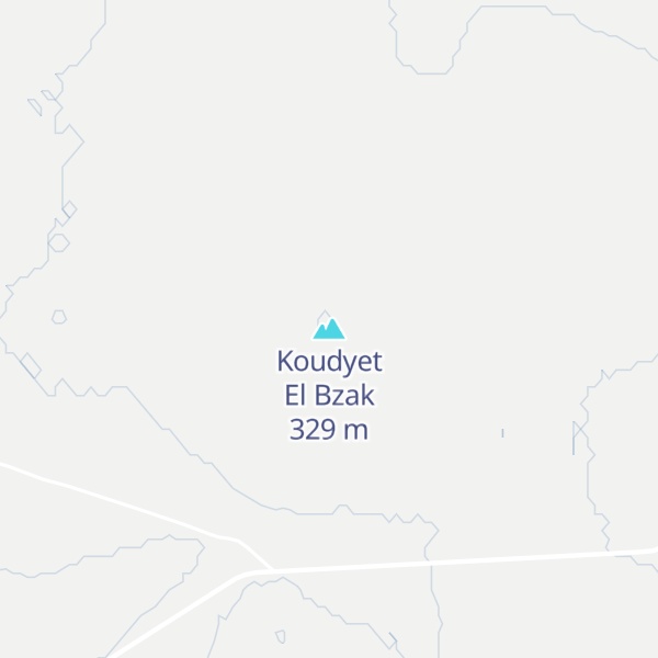 Map of Koudyet El Bzak