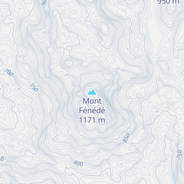 Map of Mont Fénédé