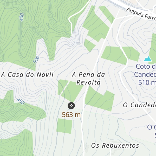 Map of Pena da Revolta