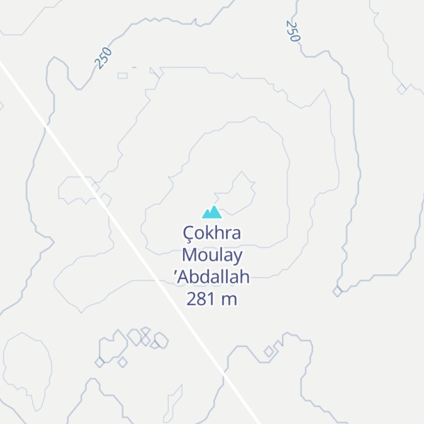 Map of Çokhra Moulay ’Abdallah