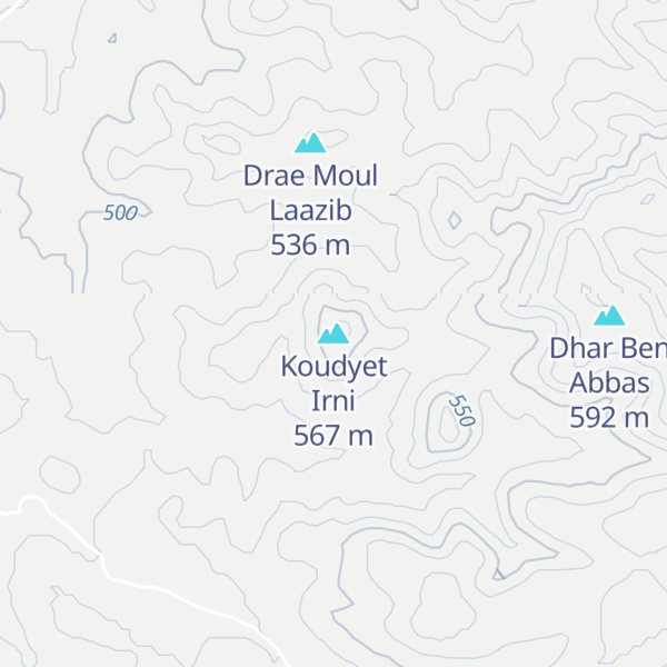 Map of Koudyet Irni