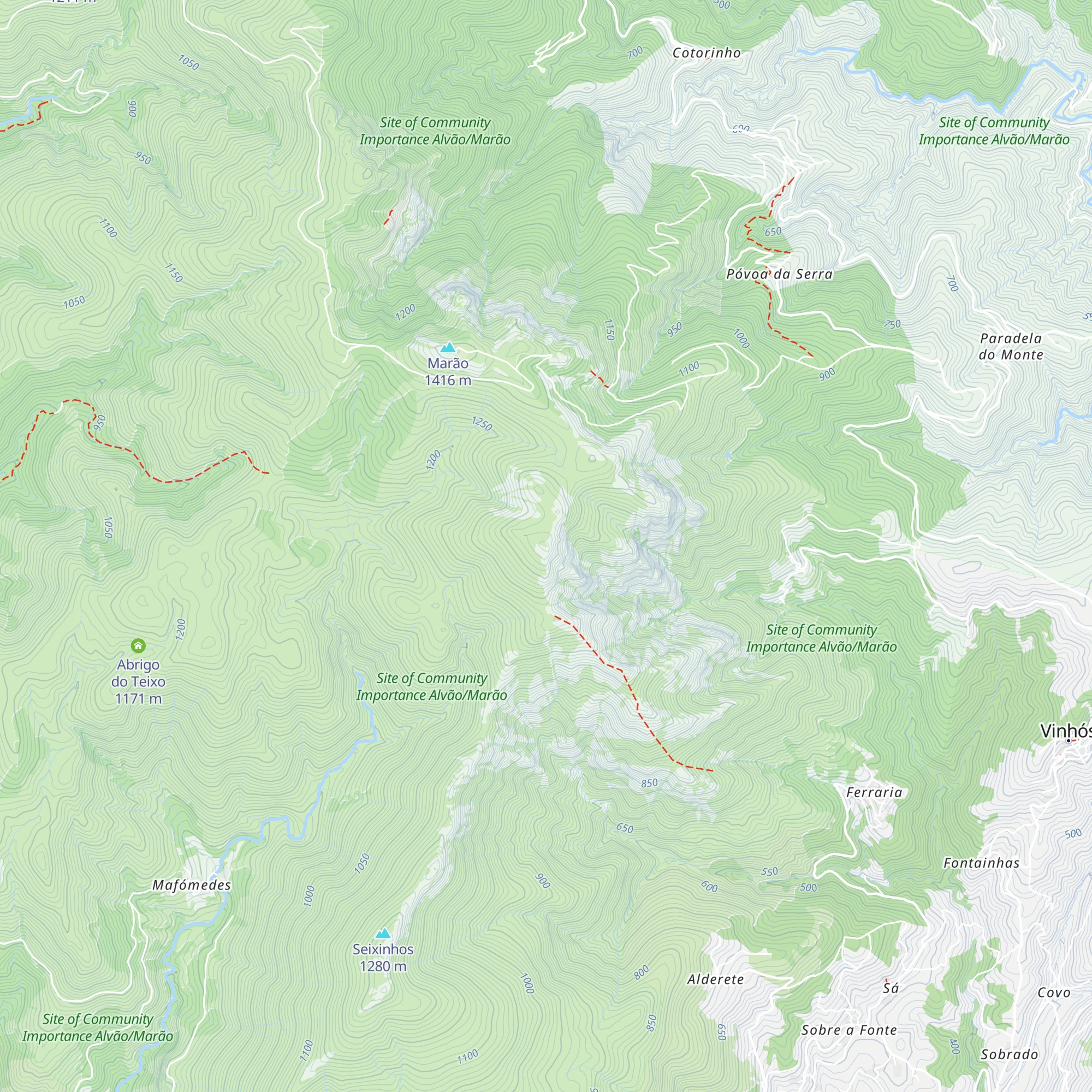 Abrigo da Ermida map