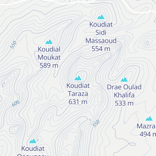 Map of Koudiat Taraza