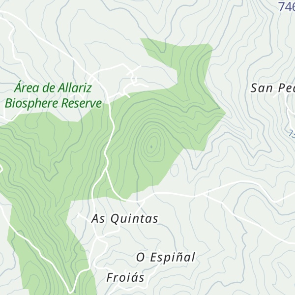 Map of Castro de Berredo
