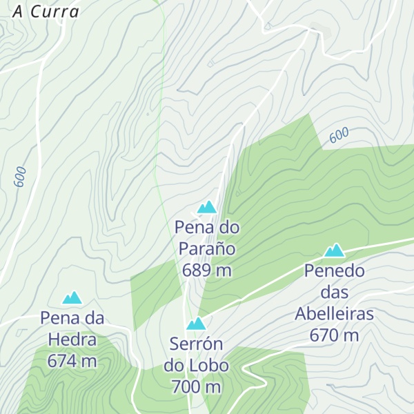 Map of Pena do Paraño