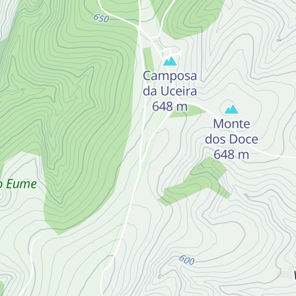 Map of Camposa do Esteo