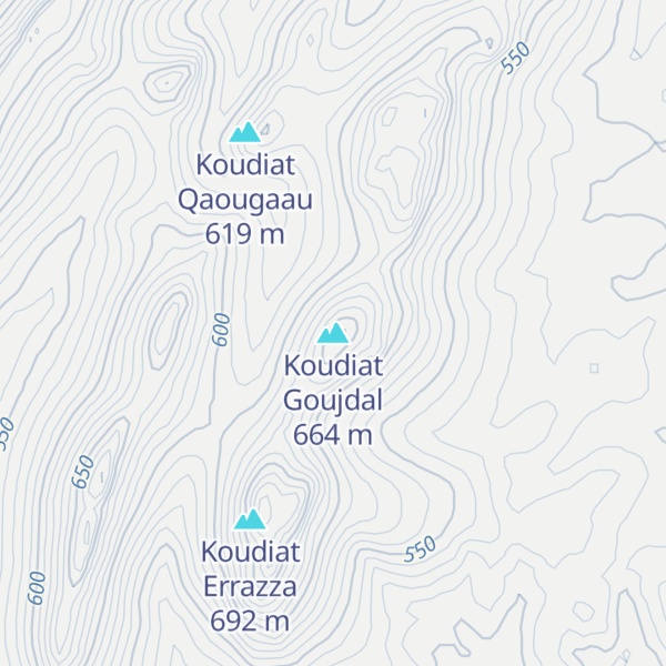 Map of Koudiat Goujdal