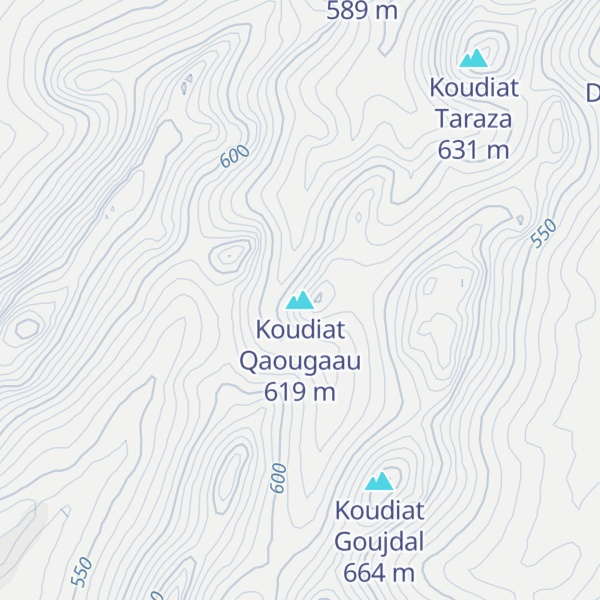 Map of Koudiat Qaougaau