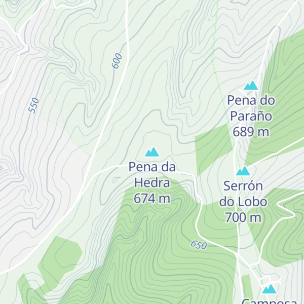 Map of Pena da Hedra
