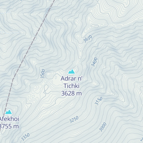 Map of Adrar n’ Tichki