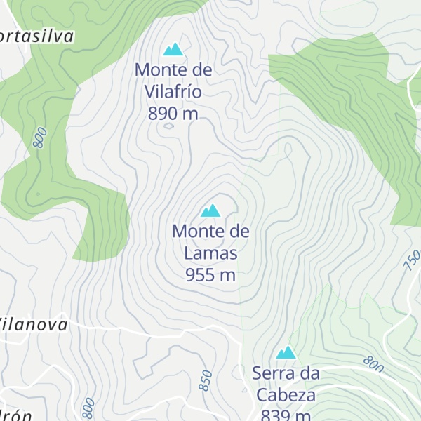 Map of Monte de Lamas