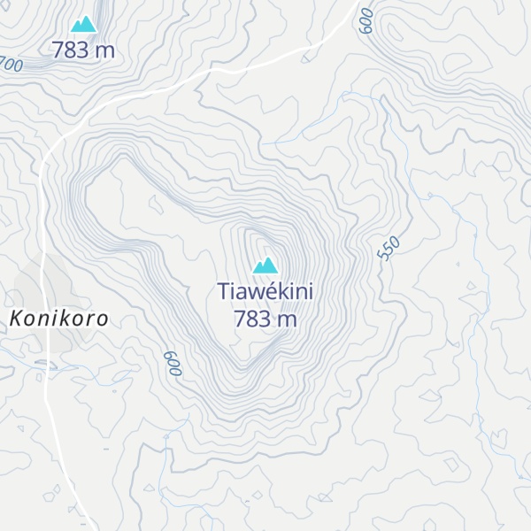 Map of Tiawékini