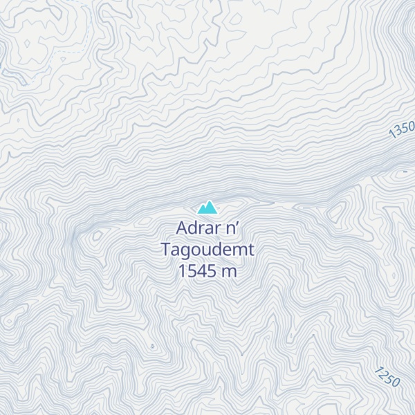 Map of Adrar n’ Tagoudemt