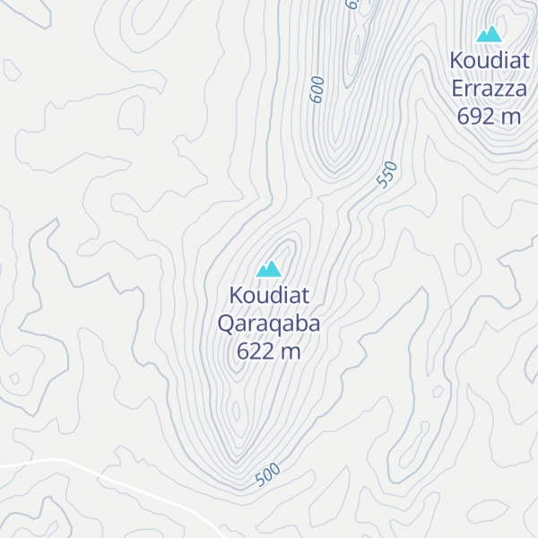 Map of Koudiat Qaraqaba