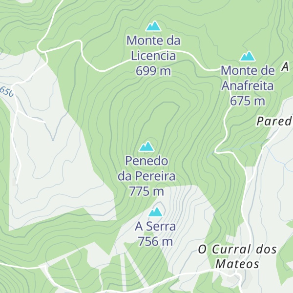 Map of Penedo da Pereira