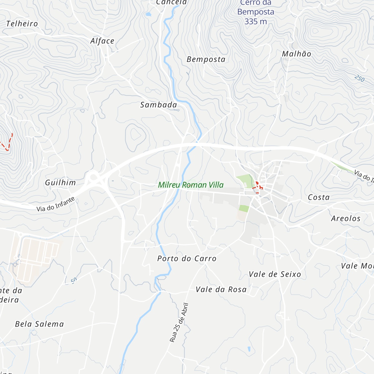 Centro de Acolhimento e Interpretação das Ruínas de Milreu map
