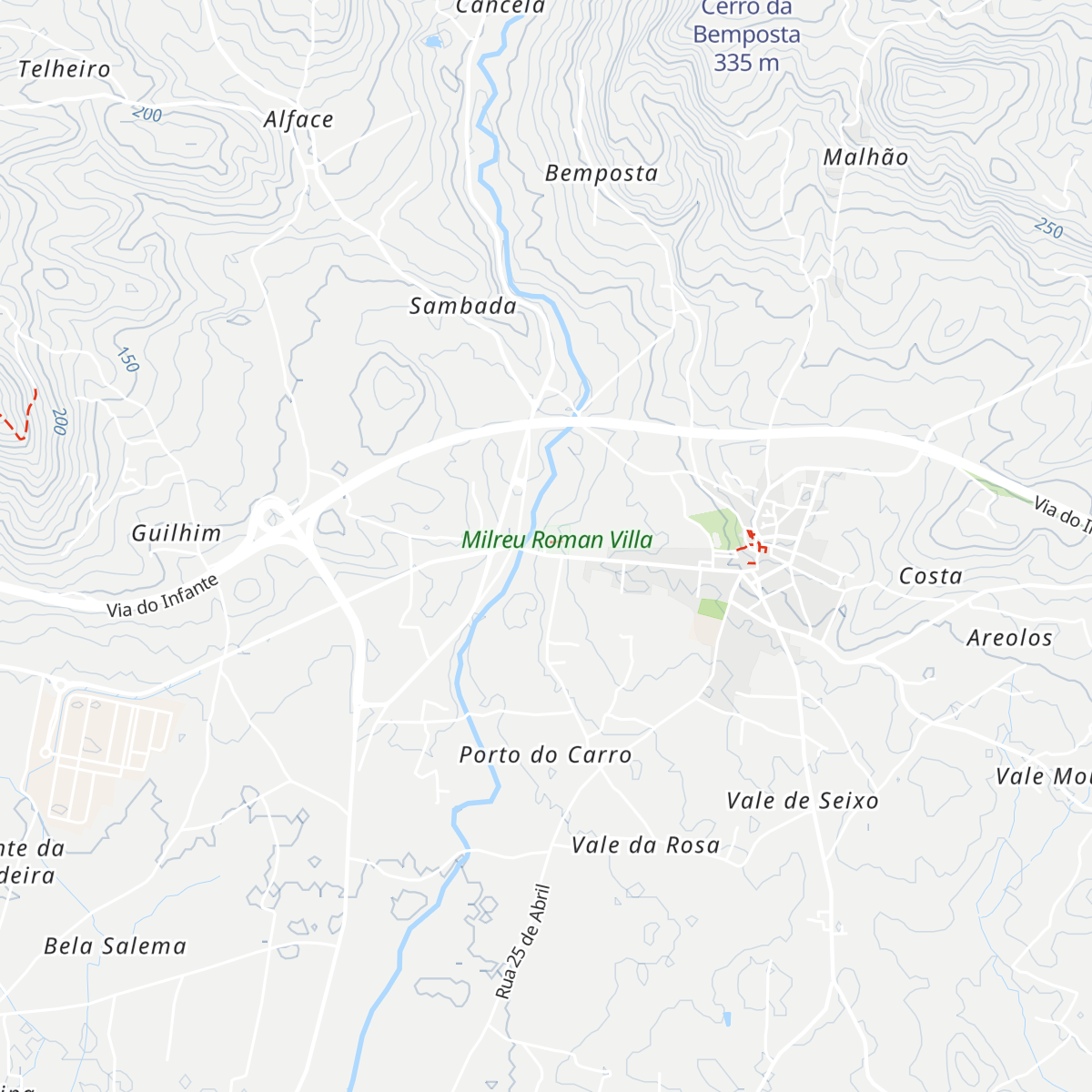 Centro de Acolhimento e Interpretação das Ruínas de Milreu map
