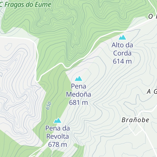 Map of Pena Medoña