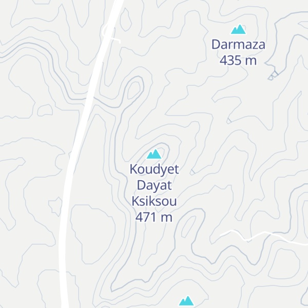Map of Koudyet Dayat Ksiksou
