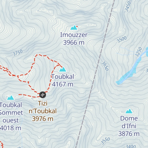 Map of Aiguille d'Ifni
