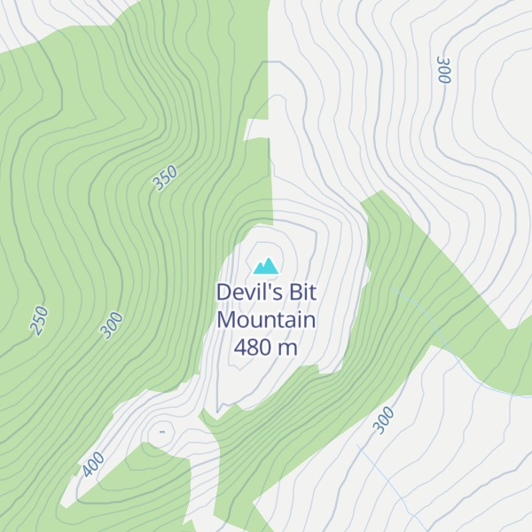 Map of Devil's Bit Mountain